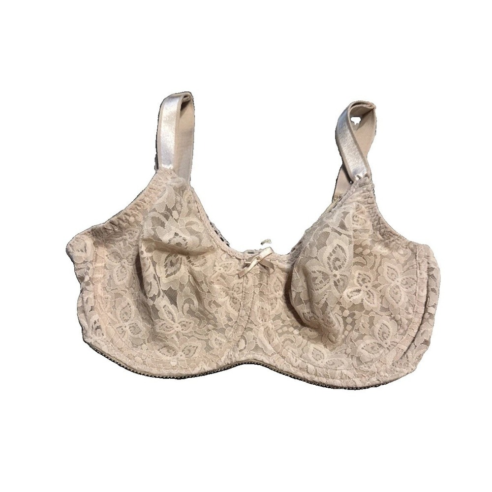 Bali Smoothing Natural Shaping Bra 34D Minimizer Underwire Plum Style 3432